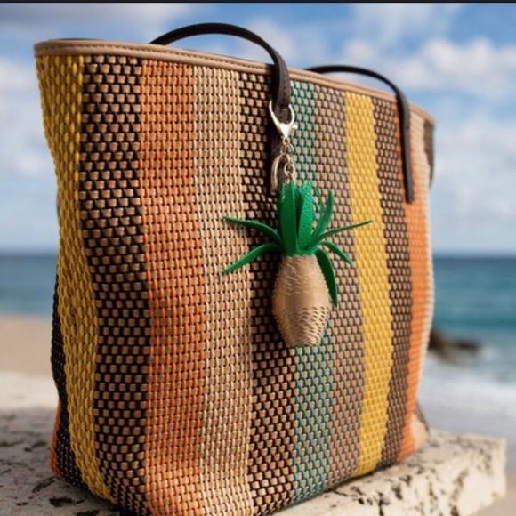 Sondra Roberts Woven Striped Tote,NWT-Boutique - Picture 1 of 7